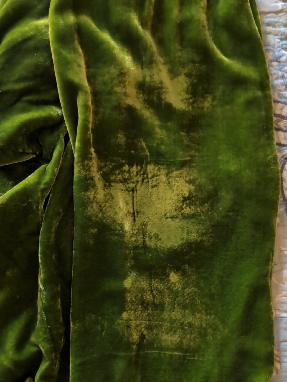 Sundance green velvet top Sz L - Picture 6 of 6
